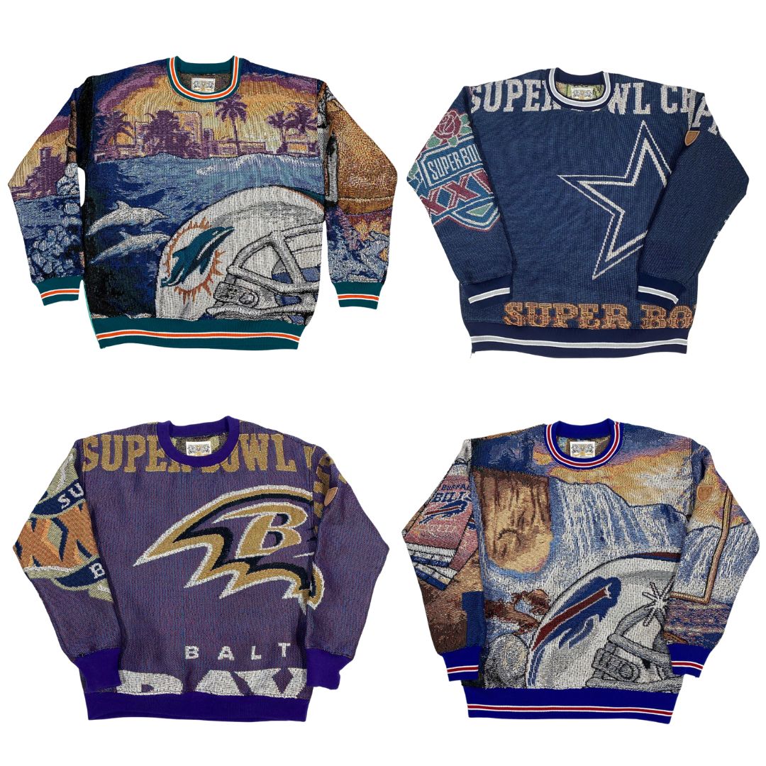 NFL Tapestry Sweatshirt Anaghe Atelier Design Studio